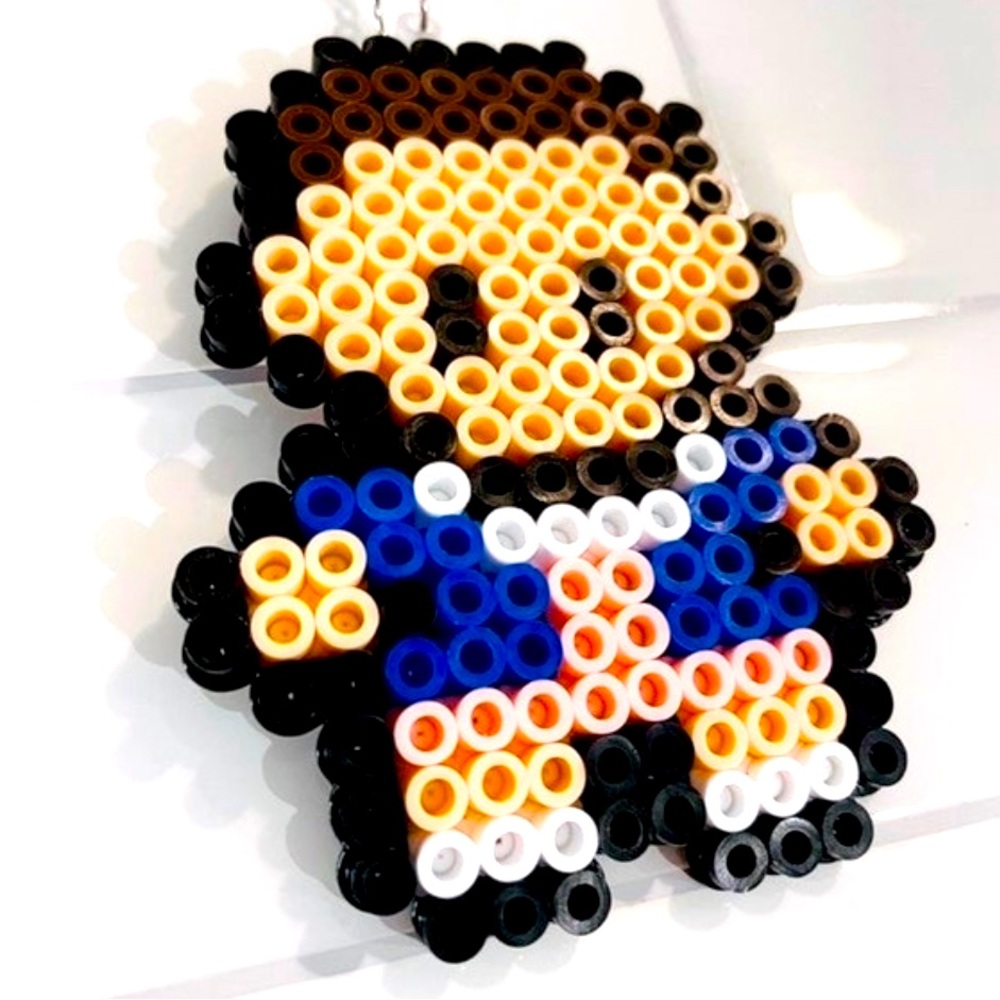 Stranger Things, 11 Perler bead art keychain